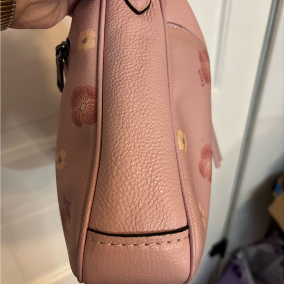 COACH PINK FLOWER HOBO PURSE - Picture 10 of 12